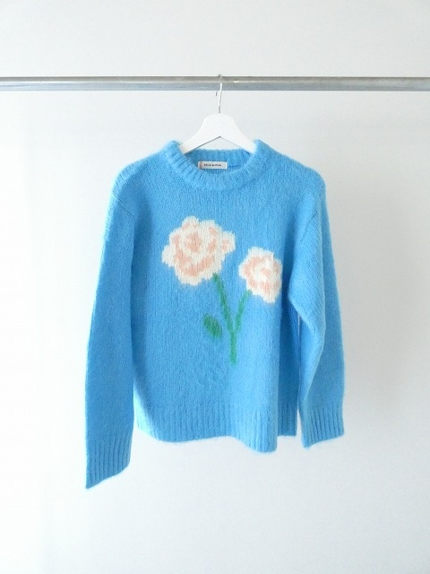 CHILD WOMAN(チャイルドウーマン) 花モチーフ起毛インターシャプルオーバーの商品画像10