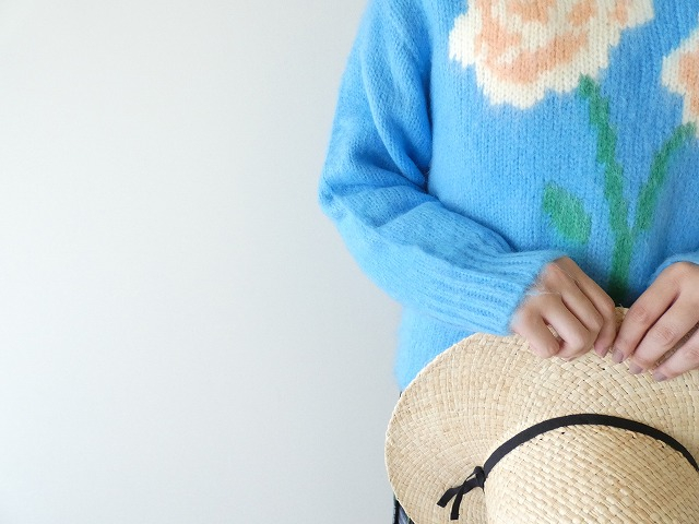 CHILD WOMAN(チャイルドウーマン) 花モチーフ起毛インターシャプルオーバーの商品画像5