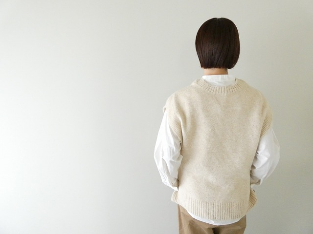 shs リューズニット ショート丈トップスにもなる2WAYベストの商品画像2