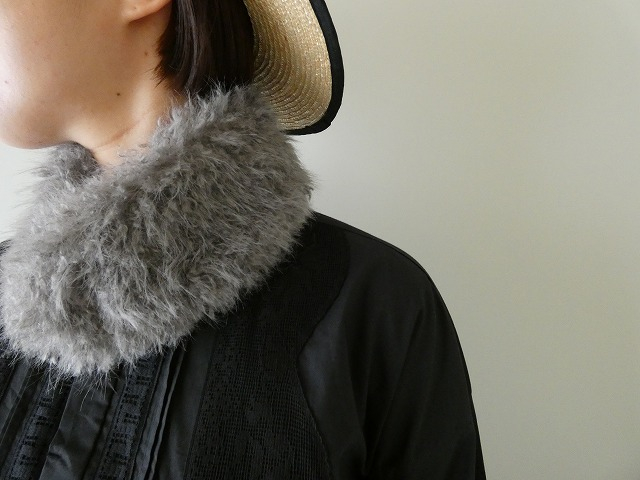shs 首元が華やかになるシャギーファーのミニマフラーの商品画像7