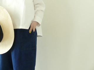 homspun(ホームスパン) 10オンスデニムギャザーパンツ ブリーチブルーの商品画像21