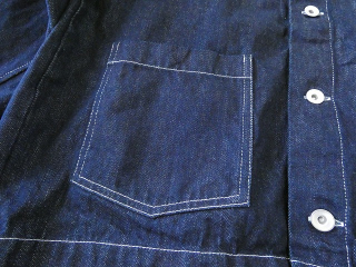 NARU 12ozムラデニムノーカラージャケットの商品画像27