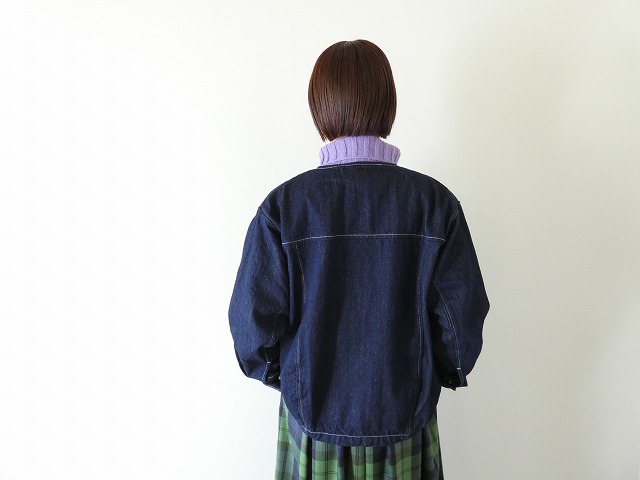NARU 12ozムラデニムノーカラージャケットの商品画像4