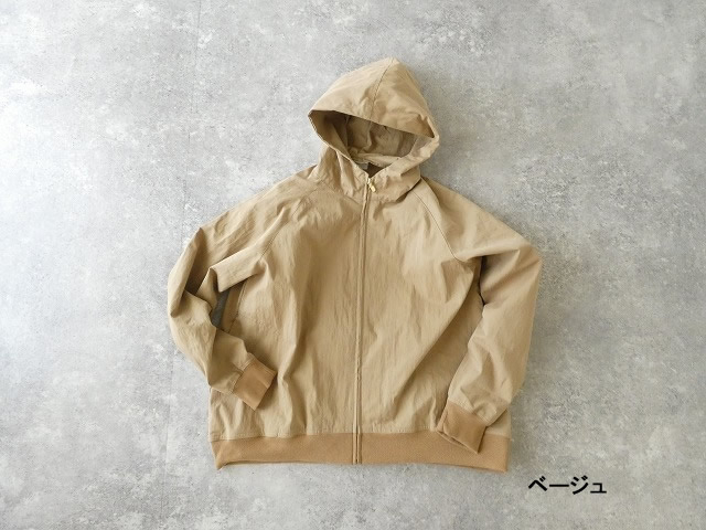 BLUE LAKE MARKET(ブルーレイクマーケット) コットンナイロンブロークンピーチフーディジップアップブルゾンの商品画像28