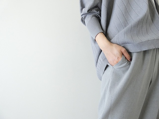 DONEEYU(ドニーユ) カシミヤタッチ両面起毛ドロストパンツの商品画像2