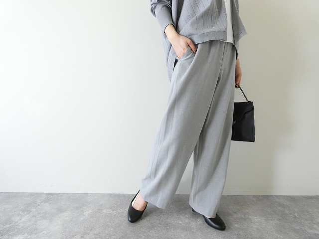 DONEEYU(ドニーユ) カシミヤタッチ両面起毛ドロストパンツの商品画像5