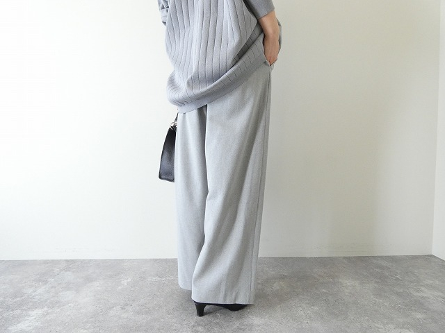 DONEEYU(ドニーユ) カシミヤタッチ両面起毛ドロストパンツの商品画像7