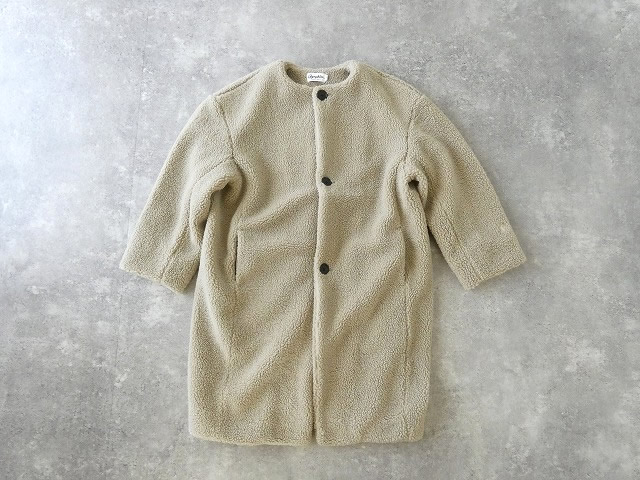 Gymphlex(ジムフレックス) ライトボア ノーカラーコートの商品画像9