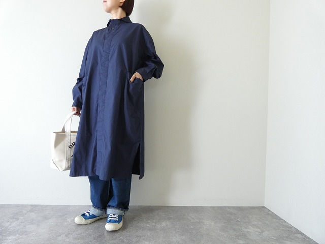 LOLO(ロロ) 定番型前開き比翼ビックシャツワンピースの商品画像1