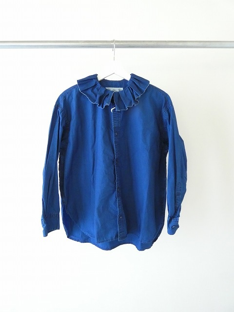 R&D.M(オールドマンズテーラー) INDIGO BLUE RUFFLED COLLAR BLOUSEの商品画像1