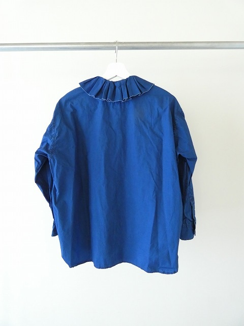 R&D.M(オールドマンズテーラー) INDIGO BLUE RUFFLED COLLAR BLOUSEの商品画像3