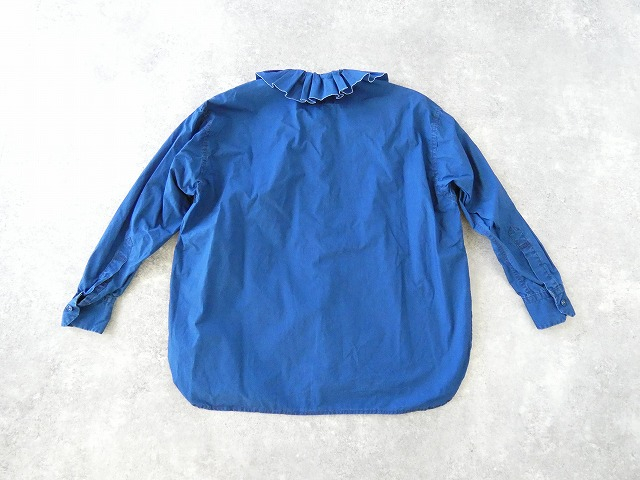 R&D.M(オールドマンズテーラー) INDIGO BLUE RUFFLED COLLAR BLOUSEの商品画像4