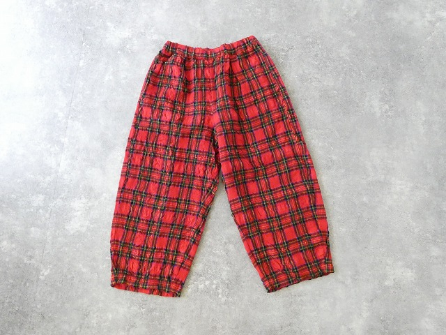 prit(プリット) ウールコットンチェックワンタックバギーパンツの商品画像10