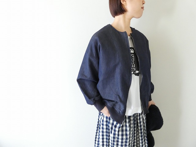 prit(プリット) ニットデニム ZIPブルゾンの商品画像1