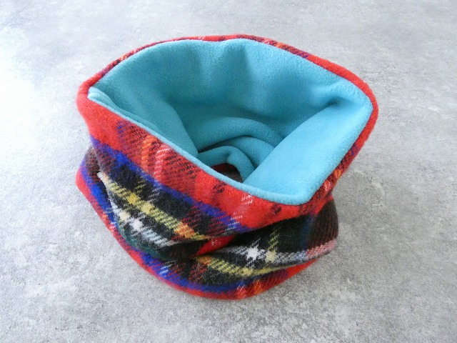TWEEDMILL(ツイードミル) 別注カラー チェック×フリースのスヌードの商品画像2