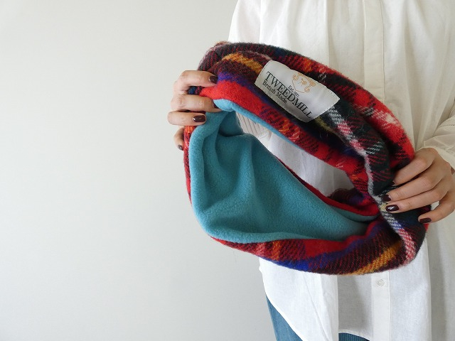 TWEEDMILL(ツイードミル) 別注カラー チェック×フリースのスヌードの商品画像5
