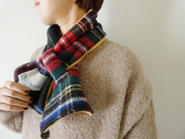 TWEEDMILL(ツイードミル) 別注チェック×フリースマフラーの商品画像1