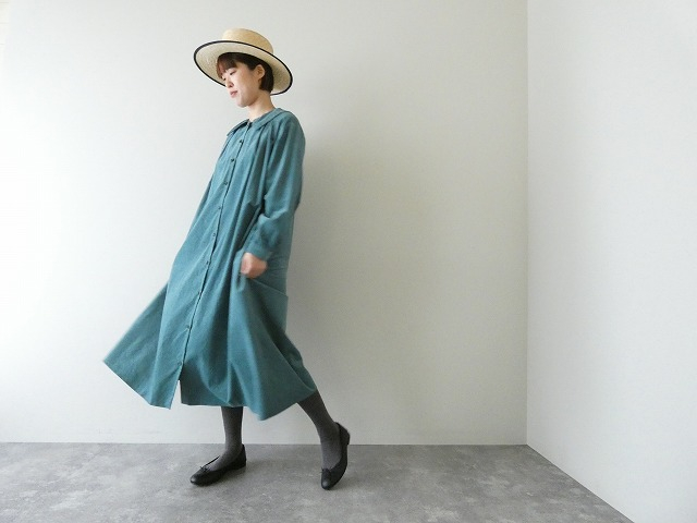 bulle de savon(ビュルデサボン) 21Wシャツコール衿ギャザーワンピースの商品画像1