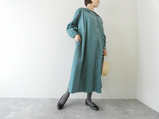 bulle de savon(ビュルデサボン) 21Wシャツコール衿ギャザーワンピースの商品画像8