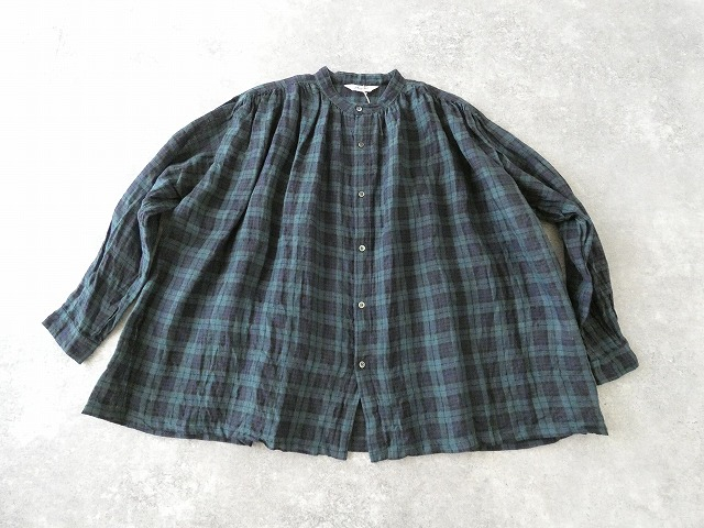 ichiAntiquite's(イチアンティークス) ブラックウォッチギャザーシャツの商品画像11
