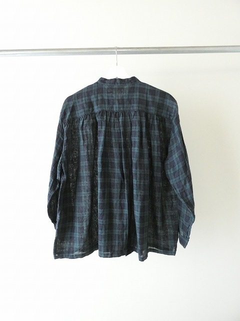 ichiAntiquite's(イチアンティークス) ブラックウォッチギャザーシャツの商品画像12