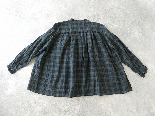 ichiAntiquite's(イチアンティークス) ブラックウォッチギャザーシャツの商品画像13
