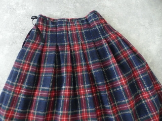 ina(イナ) ツイードチェックウエスト紐付きタックスカートの商品画像33