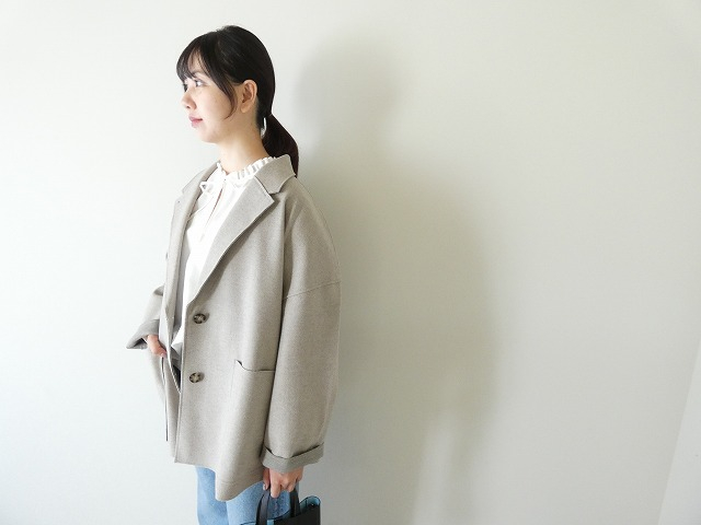 sosotto(ソソット) ウールライクワイドテーラーハーフコートの商品画像2