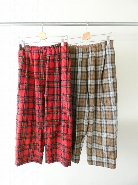 NATURAL LAUNDRY(ナチュラルランドリー) コットンウールチェックコクーンパンツの商品画像10