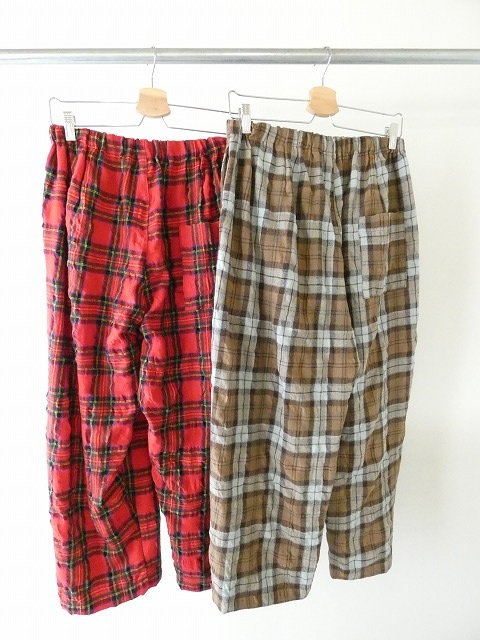 NATURAL LAUNDRY(ナチュラルランドリー) コットンウールチェックコクーンパンツの商品画像11