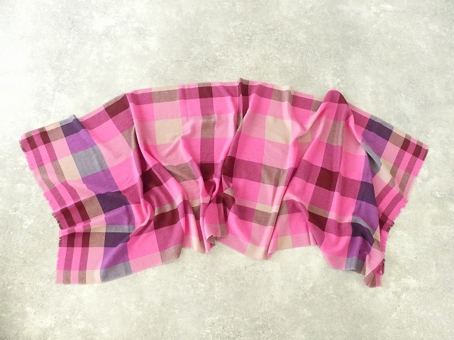 Glen Prince(グレンプリンス) ウールチェック大判ストールの商品画像8
