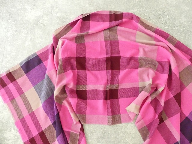 Glen Prince(グレンプリンス) ウールチェック大判ストールの商品画像9