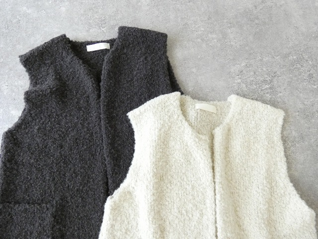 evam eva(エヴァムエヴァ) alpaca wool vestの商品画像14