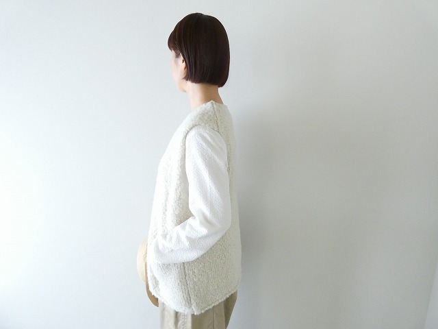 evam eva(エヴァムエヴァ) alpaca wool vestの商品画像4