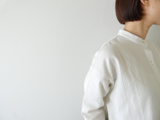 evam eva(エヴァムエヴァ) cotton wool band collar shirtの商品画像17