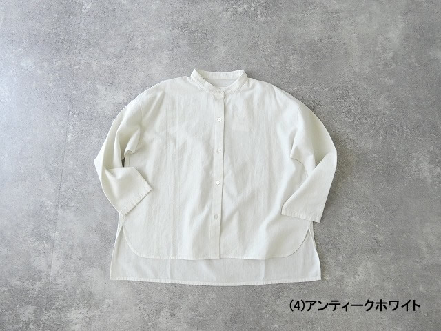 evam eva(エヴァムエヴァ) cotton wool band collar shirtの商品画像28