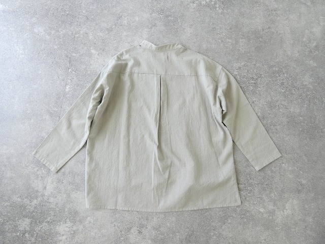 evam eva(エヴァムエヴァ) cotton wool band collar shirtの商品画像43
