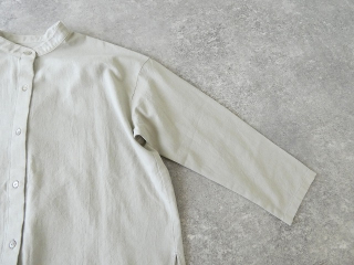 evam eva(エヴァムエヴァ) cotton wool band collar shirtの商品画像47