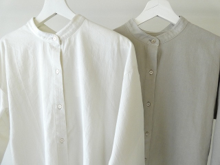 evam eva(エヴァムエヴァ) cotton wool band collar shirtの商品画像58