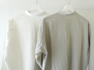 evam eva(エヴァムエヴァ) cotton wool band collar shirtの商品画像59