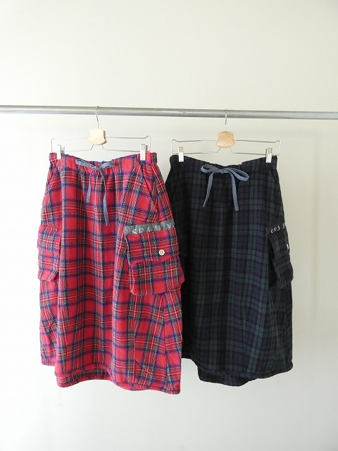 快晴堂(かいせいどう) Girl'sタータンチェック/リラクシンWorkアルピーノポケットスカートの商品画像3