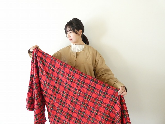 prit(プリット) ウールコットンチェックストールの商品画像2