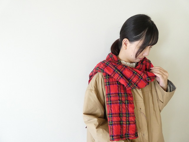 prit(プリット) ウールコットンチェックストールの商品画像4