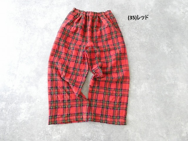 TRAVAIL MANUEL(トラバイユマニュアル) 綿ウールタータンインタックパンツの商品画像42