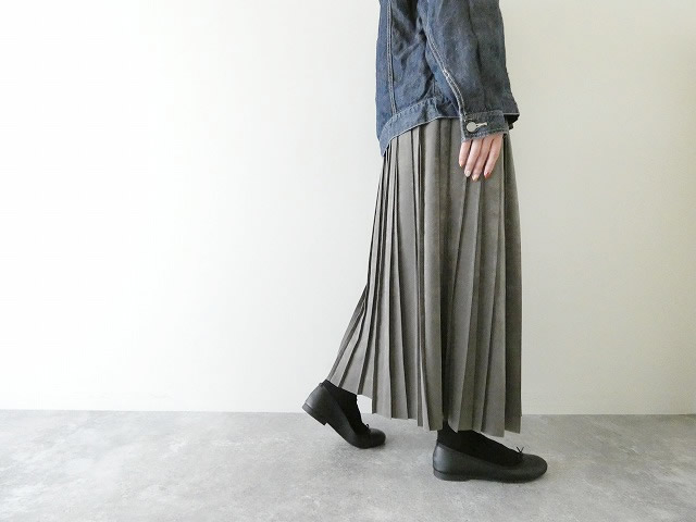 Ballsey(ボールジィ) スエードサテンテクニカルトッププリーツスカートの商品画像7