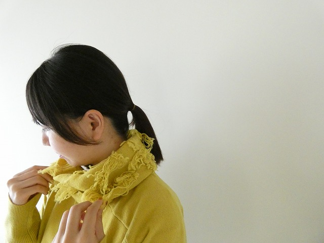 homspun(ホームスパン) ラムフリンジネックウォーマーの商品画像2
