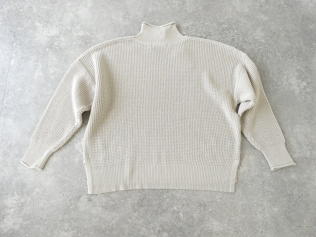 SOUFFLE ウォッシャブルワッフルニットボトルネックプルオーバーの商品画像71