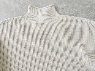 SOUFFLE ウォッシャブルワッフルニットボトルネックプルオーバーの商品画像77