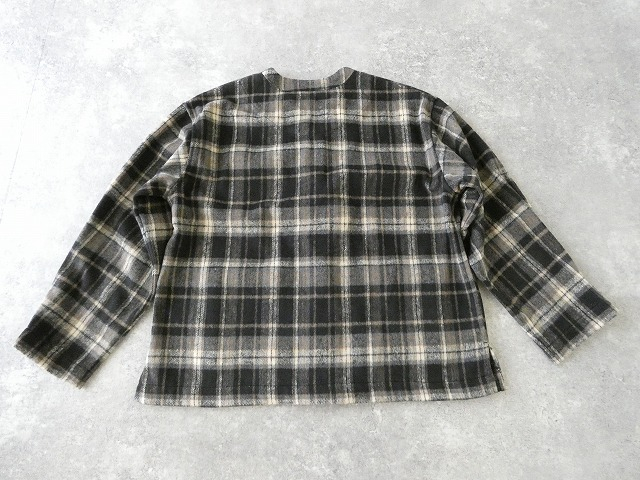 SOUFFLE シャギーチェックカーディガンジャケットの商品画像13