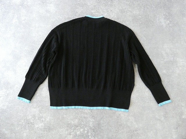 NARU ワイドリブバイカラーコモドニットの商品画像29